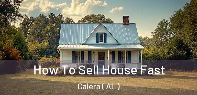  How To Sell House Fast Calera ( AL )