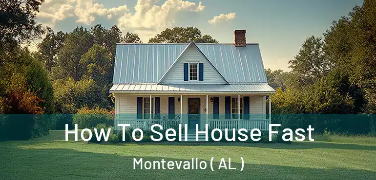  How To Sell House Fast Montevallo ( AL )