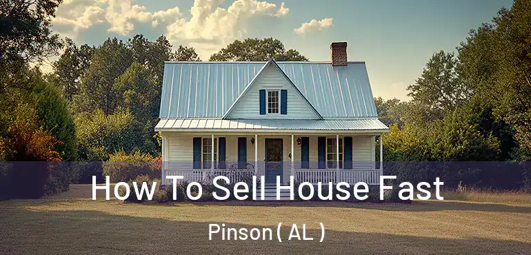  How To Sell House Fast Pinson ( AL )