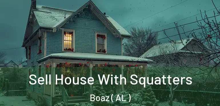  Sell House With Squatters Boaz ( AL )