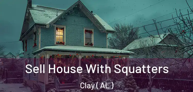  Sell House With Squatters Clay ( AL )