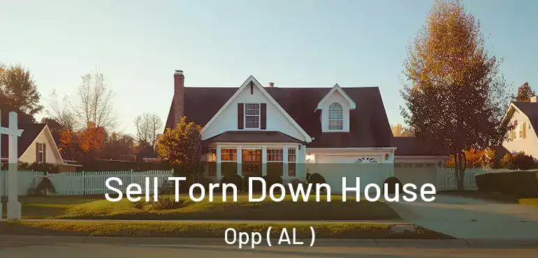  Sell Torn Down House Opp ( AL )