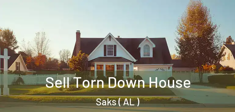  Sell Torn Down House Saks ( AL )